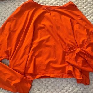 lululemon orange crop top!